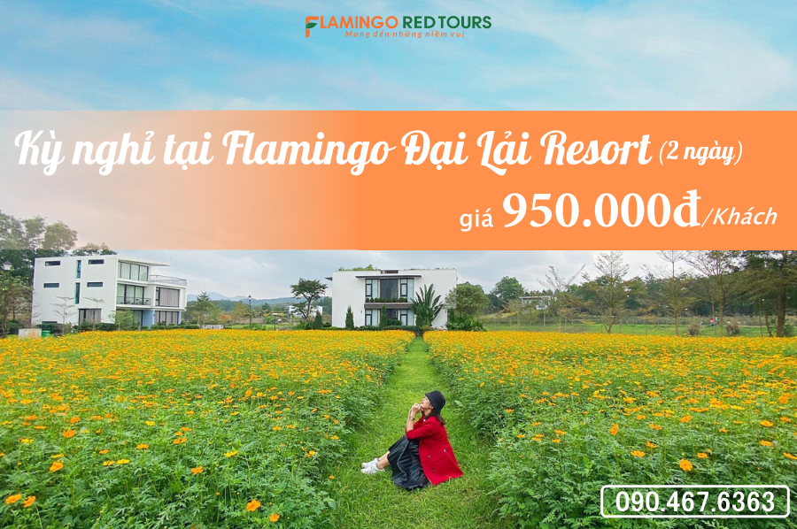 CƠ HỘI CUỐI CÙNG SỞ HỮU KỲ NGHỈ TẠI FLAMINGO ĐẠI  LẢI  RESORT (2 ngày) VỚI GIÁ 950.000đ/Khách 